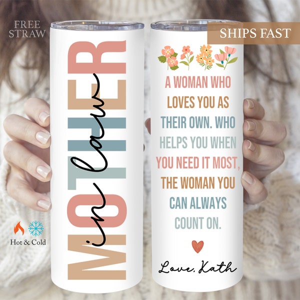 Personalized Gift For Mother-In-Law Tumbler, Mother-In-Law A Woman Who Loves You As Their Own Tumbler, Mother's Day Gift For Mother-In-Law