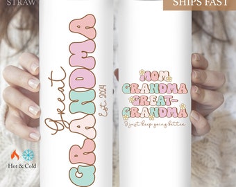 New Great Grandma Tumbler, New Great Grandma Gift, Gift For New Great Grandma, Great Grandma Coffee Tumbler, Great Grandma Gift