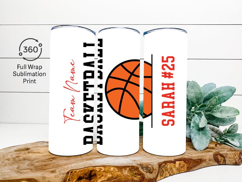 Personalized Basketball Player Tumbler, Basketball Team Gifts, Basketball Team Tumbler Cup, Custom Basketball Tumbler, Basketball Player Cup image 4