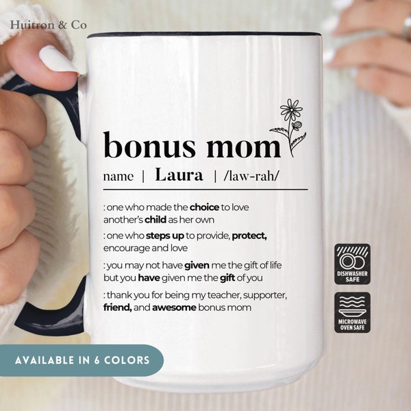 Bonus Mom Definition Mug, Bonus Mom Mothers Day Gift, Bonus Mom Cup, Gift for Bonus Mom, Bonus Mom Coffee Mug, Bonus Mom Coffee Cup