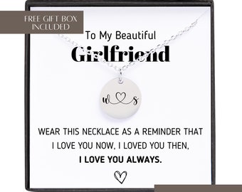 To My Beautiful Girlfriend Necklace, Necklace For Girlfriend, Girlfriend Gift From Boyfriend, Valentines Day Gift For Girlfriend