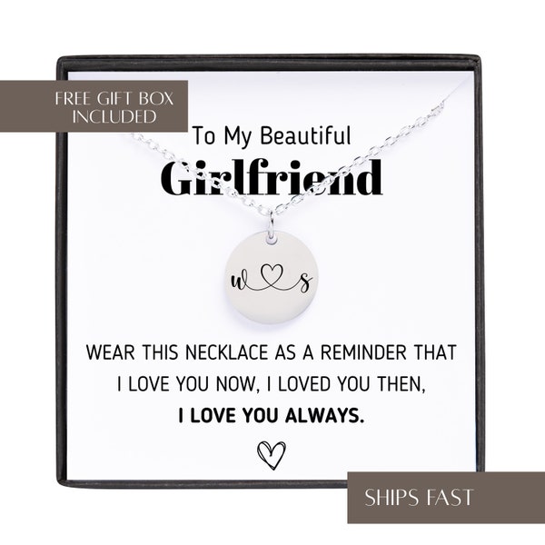 To My Beautiful Girlfriend Necklace, Necklace For Girlfriend, Girlfriend Gift From Boyfriend, Valentines Day Gift For Girlfriend