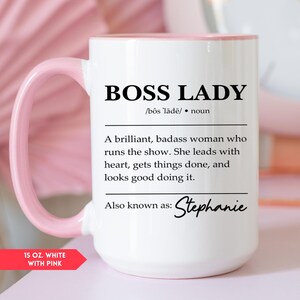Personalized Boss Lady Mug, Boss Gifts For Women, Boss Lady Gifts (HC-DZ94EHA3) image 5