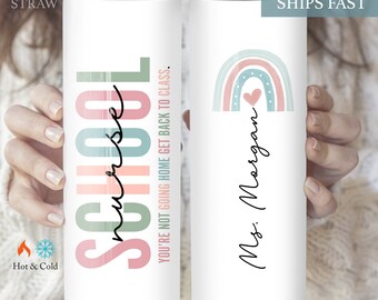 School Nurse Tumbler, School Nurse Gift, School Nurse Appreciation Gift, Gift For School Nurse, School Nurse Coffee Cup