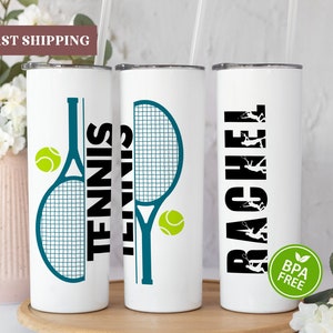 Personalized Tennis Tumbler, Tennis Player Gifts, Tennis Player Tumbler, Tennis Team Gifts, Tennis Player Cup, Tennis Tumbler Cup