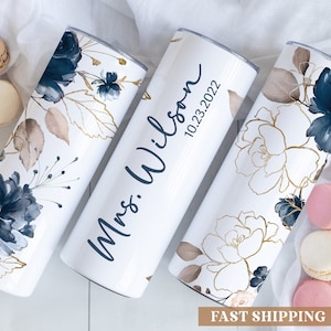 Bride Tumbler, Bride Gift, Bride Wedding Day Gift, Mrs Tumbler Cup For Bride, Bride To Be Gift, Gift For Bride