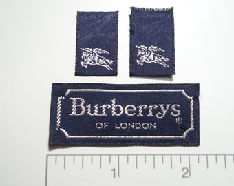 vintage burberry labels