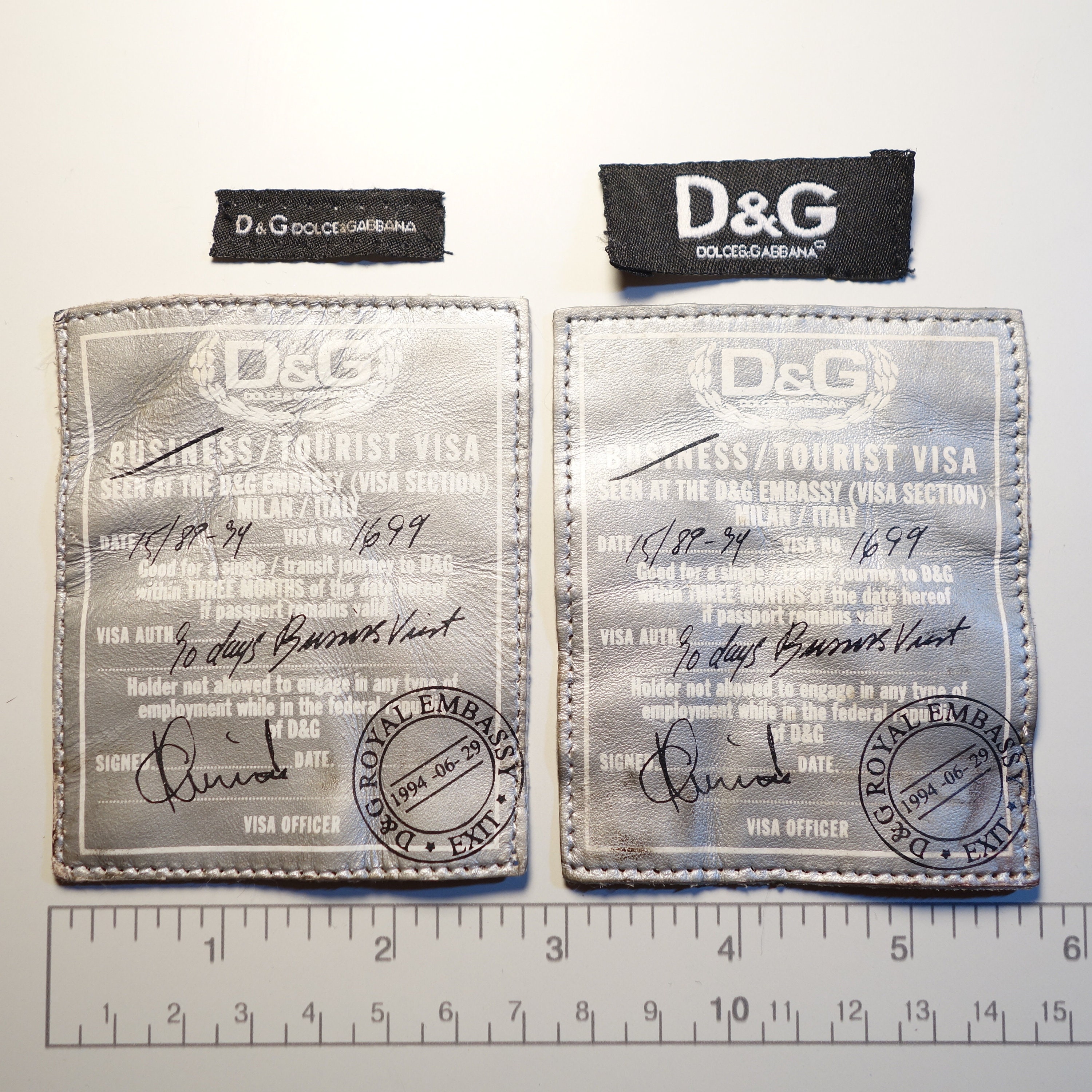 Dolce & Gabbana Label Tag Etsy