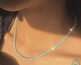 Lab Diamond Chain - Etsy Australia