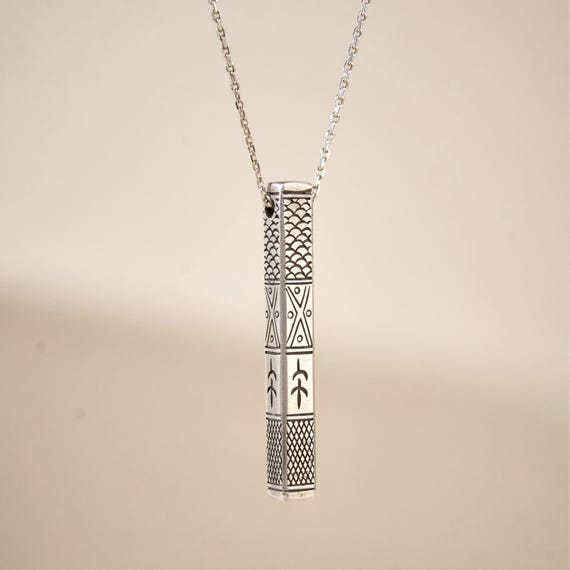Handmade 999 Solid Fine Silver Viking Necklace, Norse Pendant, Personalized Gift