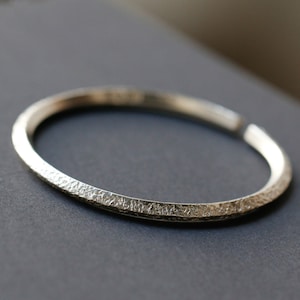 Texture Silver Bracelet Women,Minimalism Handmade 999 Solid Pure Silver Cuff,Personalized Custom Gift For Her/Wife,Birthday Anniversary Gift