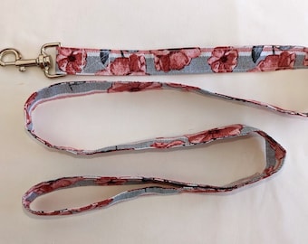 Red Blossom Dog Lead