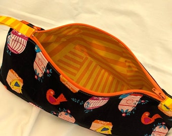 Pencil Case - Bird Cage in Black