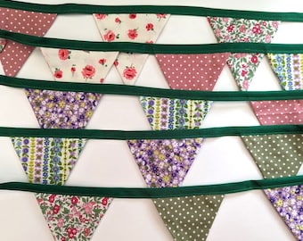 Bunting - Floral (a) (per metre)