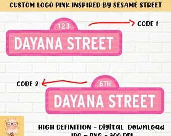Sesame Street Sign Etsy