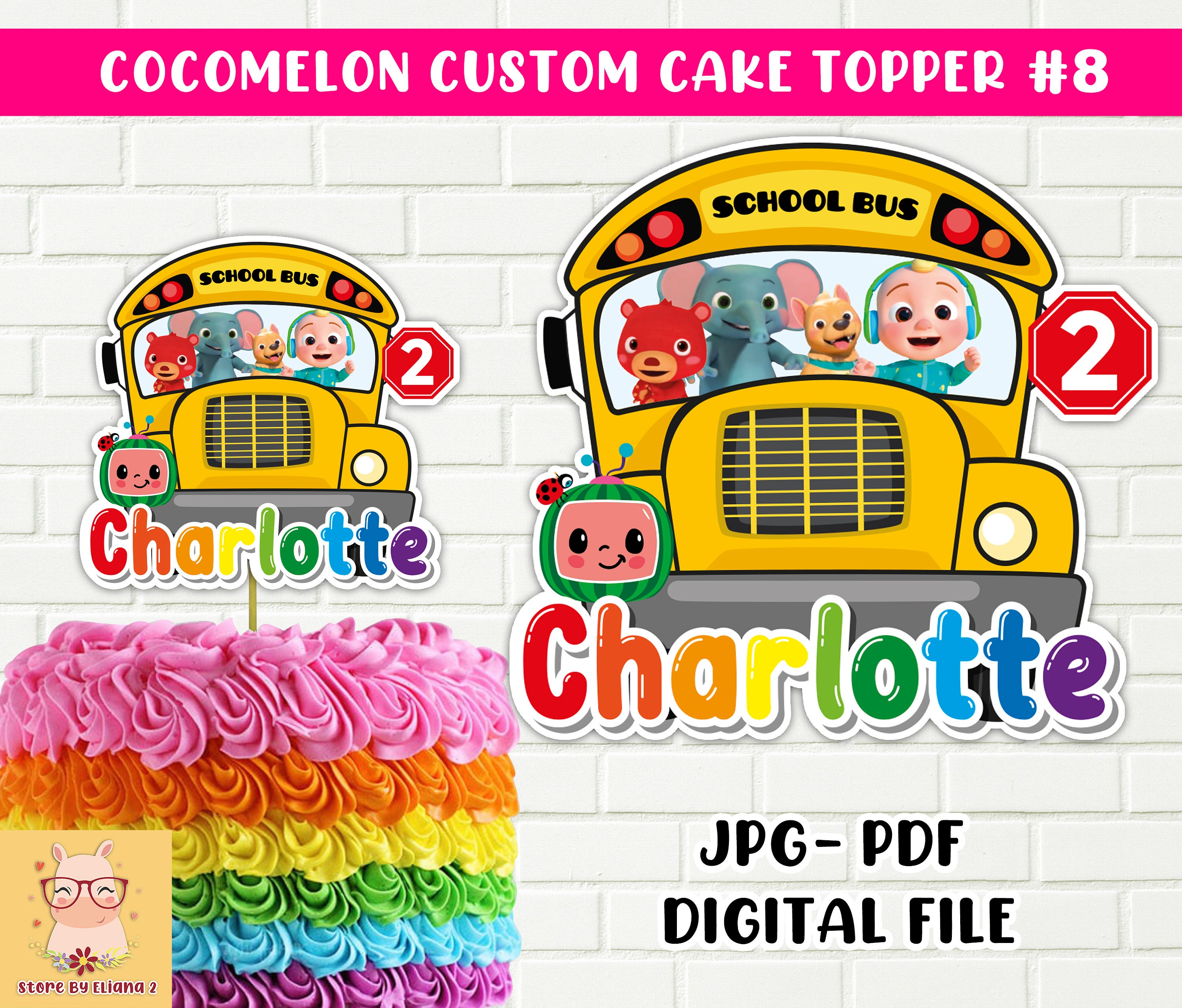 Cocomelon Cake Topper Printable