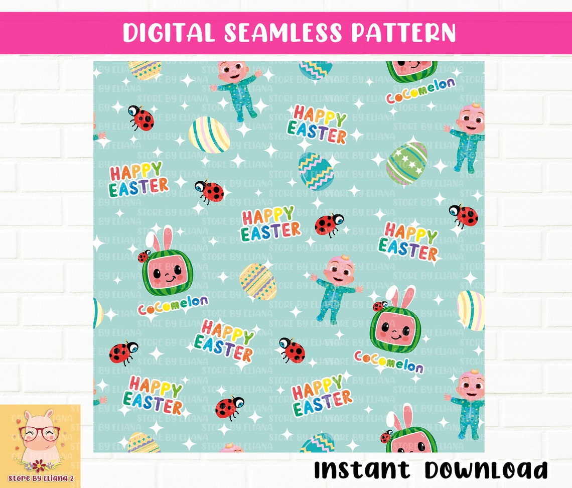 Easter Seamless Digital Paper 300dpi seamless Etsy