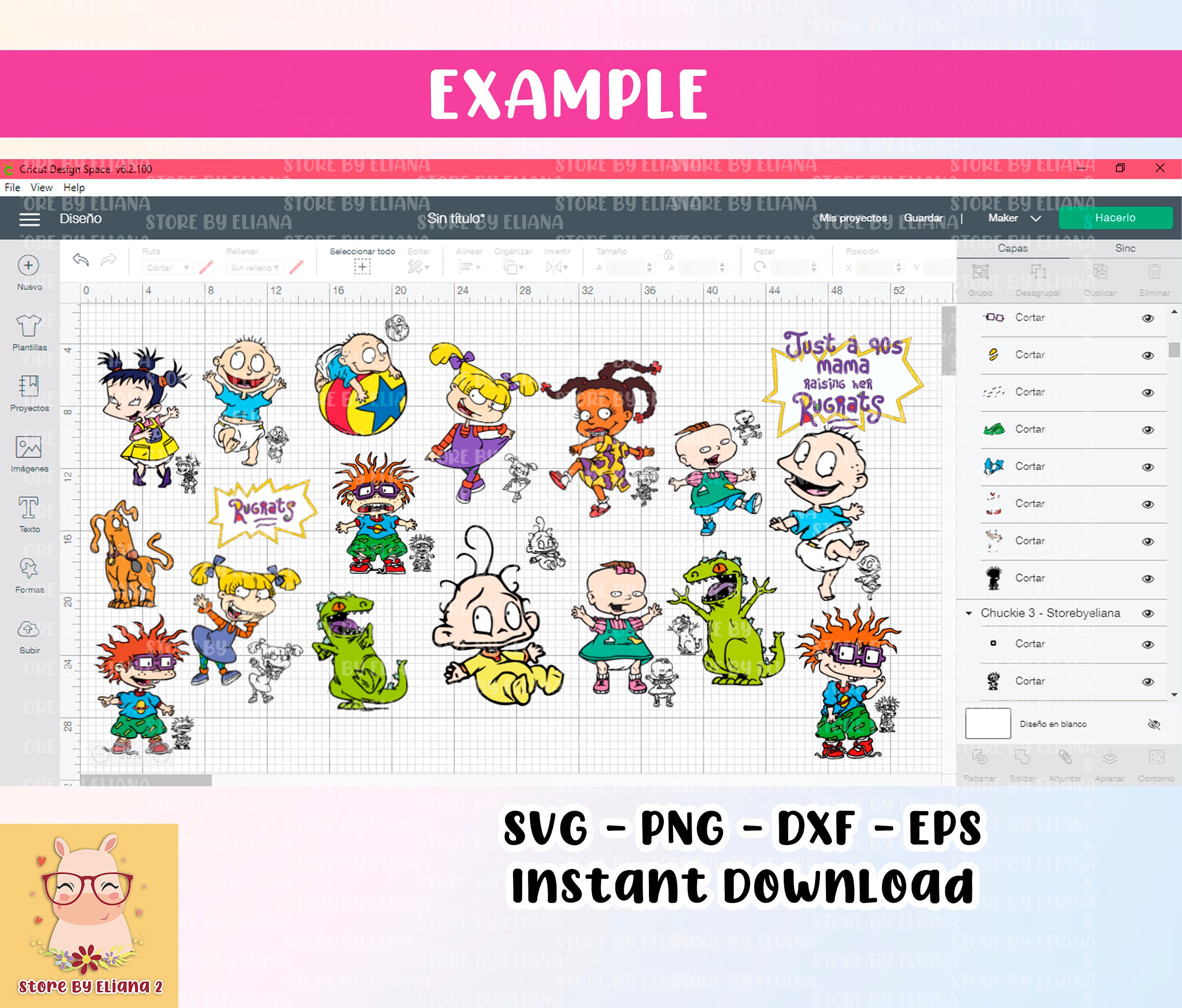 Download Rugrats svg rugrats clipat rugrats bundle just a 90s mama | Etsy