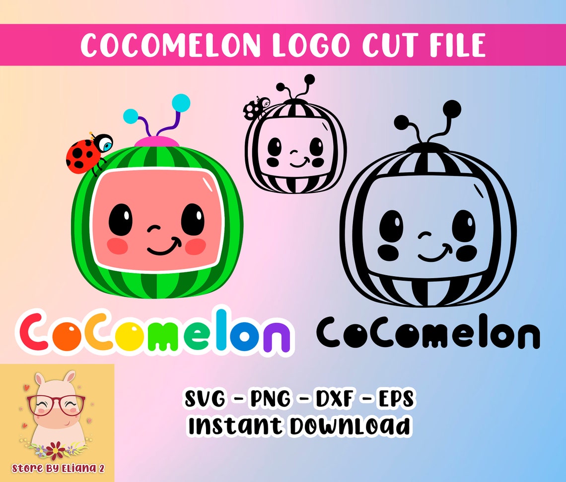 Cocomelon logo SVG PNG eps dxf layered. cocomelon for | Etsy