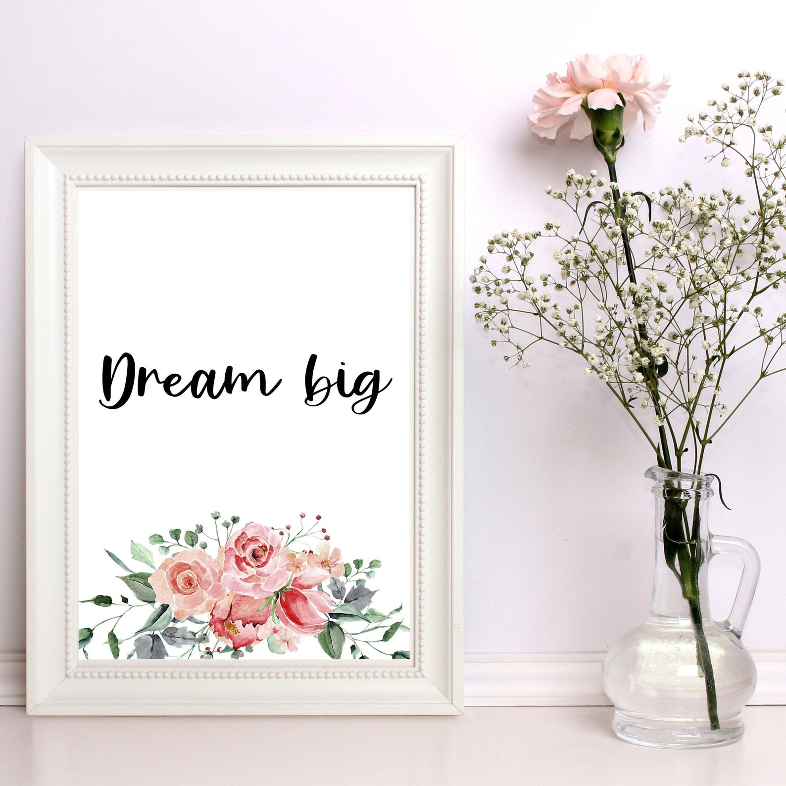 Positive Nachricht Kunst Traum große inspirierende Zitat | Etsy