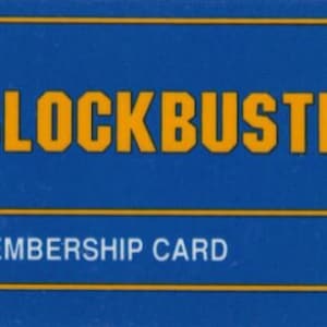 Pegatinas de tarjetas de membresía de Blockbuster Video
