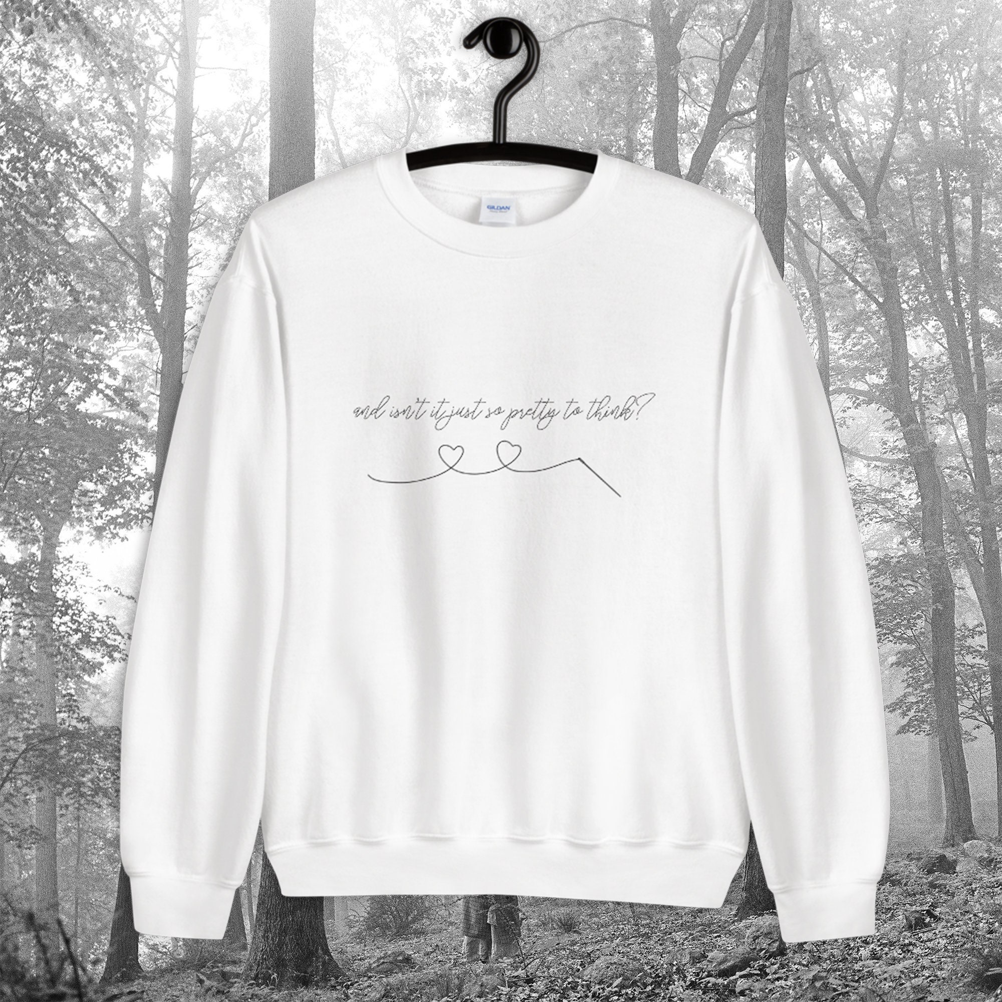 black sweatshirt with white strings