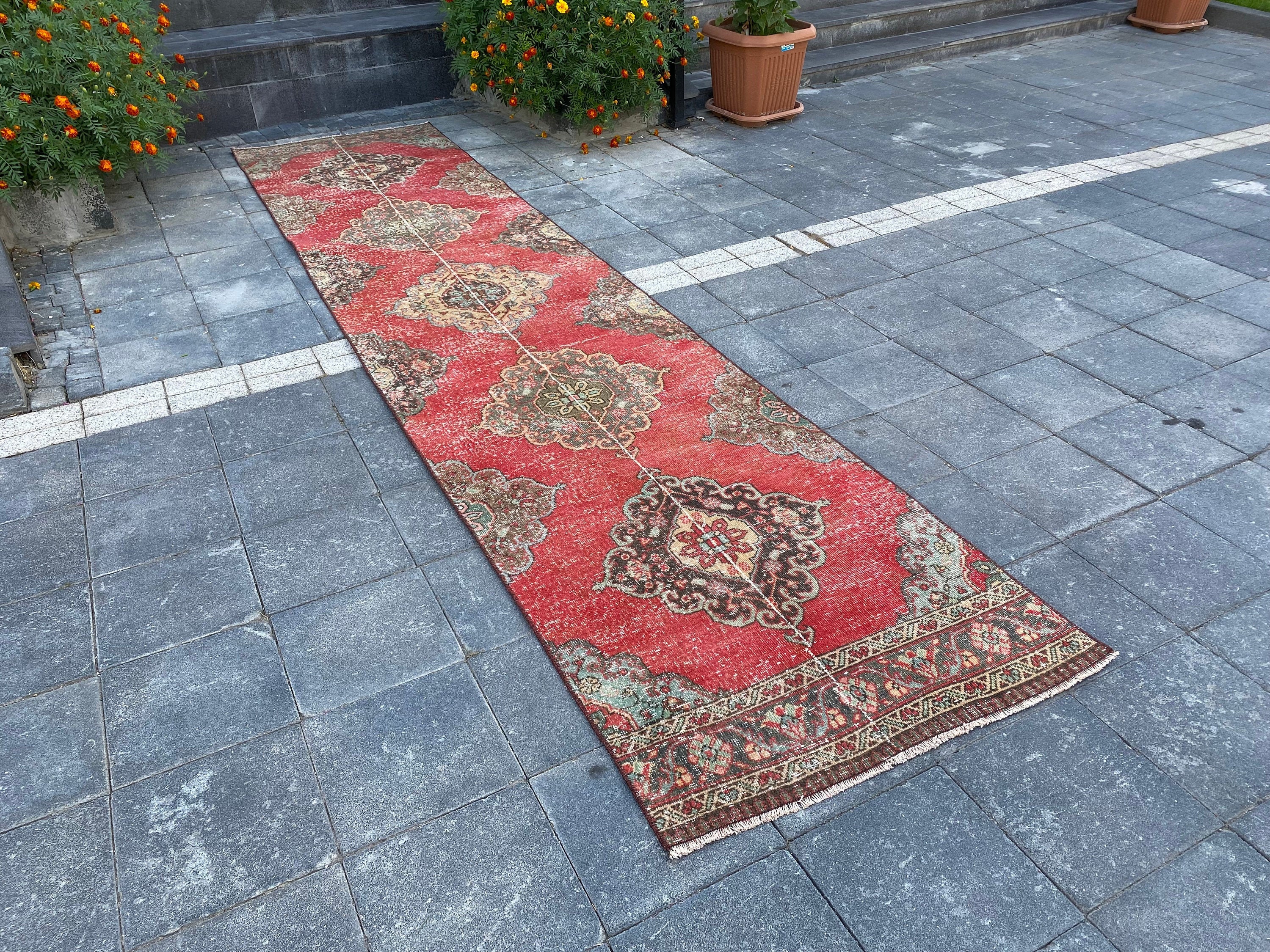 Red Runner Rug, turkish