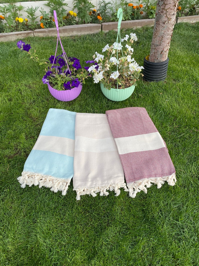 Turkish Towel Turkish Beach Towel Peshtemal Towel Etsy UK