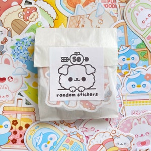 50 Cute Random Stickers | Random Sticker Pack | Sticker Bulk | Sticker Bundle | Cute Sticker Pack | Kawaii Sticker Pack | Mystery Stickers