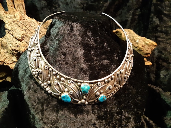 Magnificent Navajo choker, choker, old Pawn, hand… - image 7