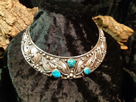 Magnificent Navajo choker, choker, old Pawn, hand… - image 1