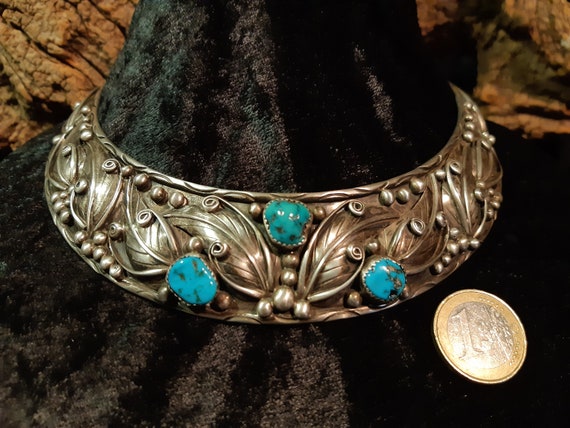 Magnificent Navajo choker, choker, old Pawn, hand… - image 8