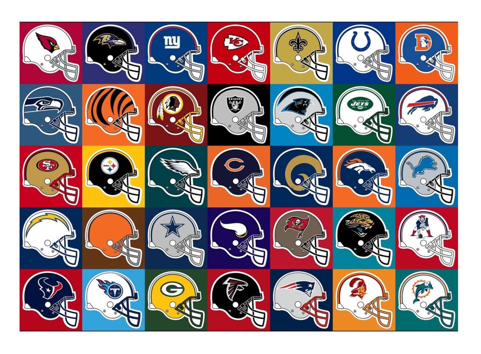 Nfl football teams poster unframe posterCanvas poster Etsy