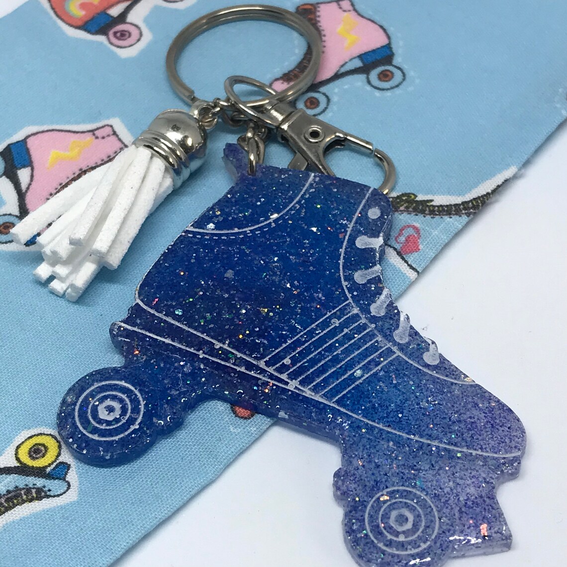 Roller Skate Keyring Roller Derby Gift Glitter Bijoux Etsy