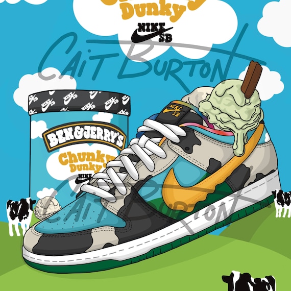 A3 Nike Ben u0026 Jerry SB Dunk - Etsy