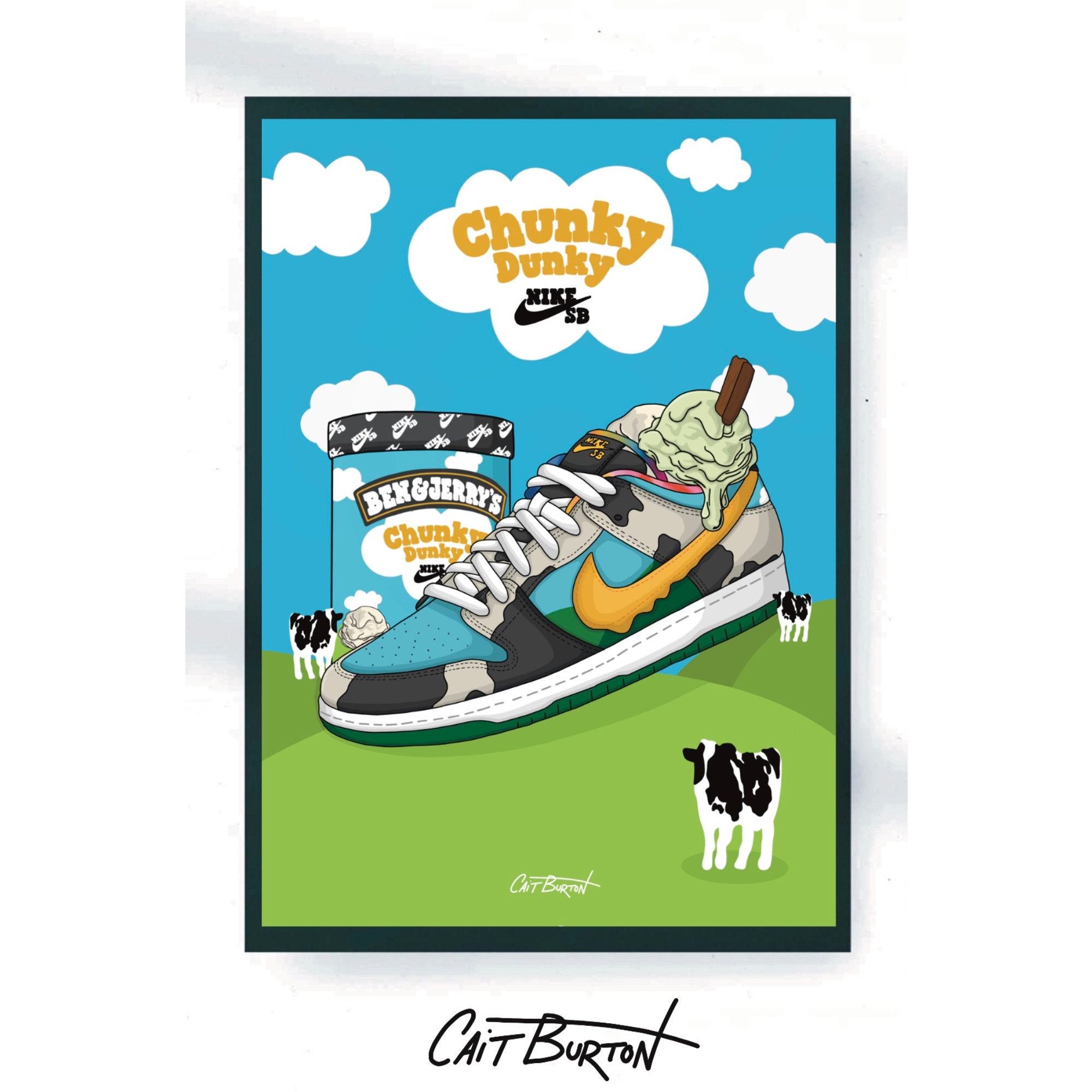 A3 Nike Ben \u0026 Jerry SB Dunk - Etsy