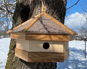 Vogelhaus 16,9x11,8", Vogelhaus, Vogelhaus im Freien, Vogelhaus Handarbeit, Vogelhaus, Vogelhaus, Garten