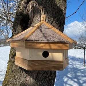 Vogelhaus 16,9x11,8&quot;, Vogelhaus, Vogelhaus im Freien, Vogelhaus Handarbeit, Vogelhaus, Vogelhaus, Garten