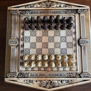 Wooden chess board, Large wooden chess board, Luxury chessboard, Chess table board, Decorative chess, Wooden chess game