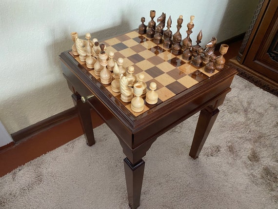 Personalized Wooden Chess Set Box With Hidden Compartment -  Hong Kong