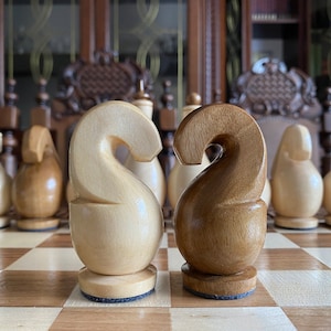 Holzschachfiguren, Schachfiguren handgefertigt, Hand geschnitztes Schach, Schönes Schach, Geschenk für Ihn, Weihnachtsgeschenk