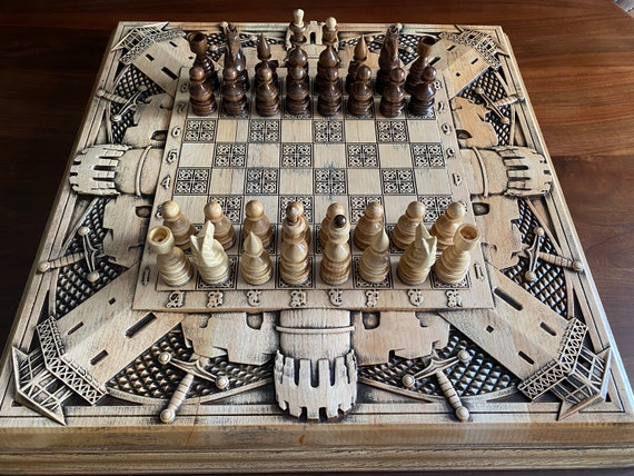 Large Vintage Elegant Chess Set – Chess House