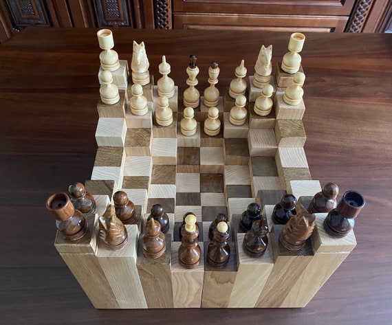 Preis schachmatt: Schach-Set mit einzigartigem Design aus Echtholz stark  reduziert