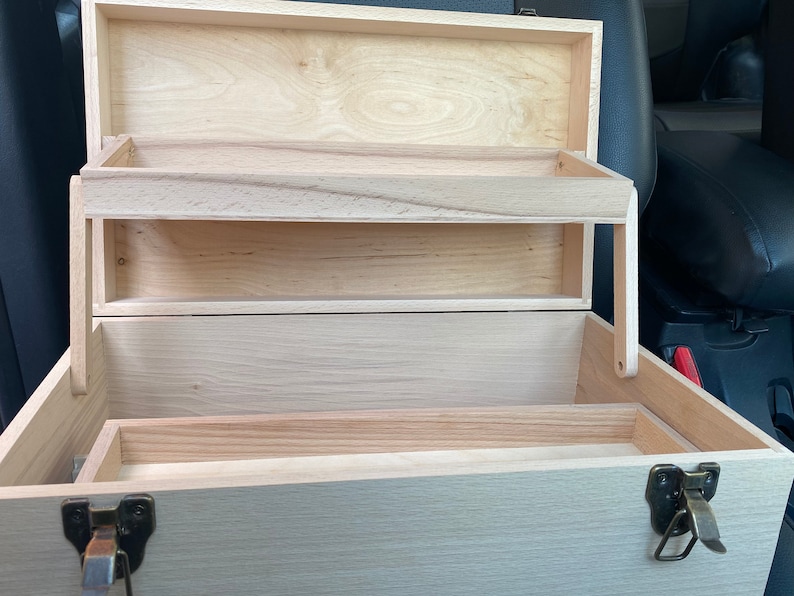 Large Unfinished Wood Box With Lock: Handmade Wooden Organizer - Etsy