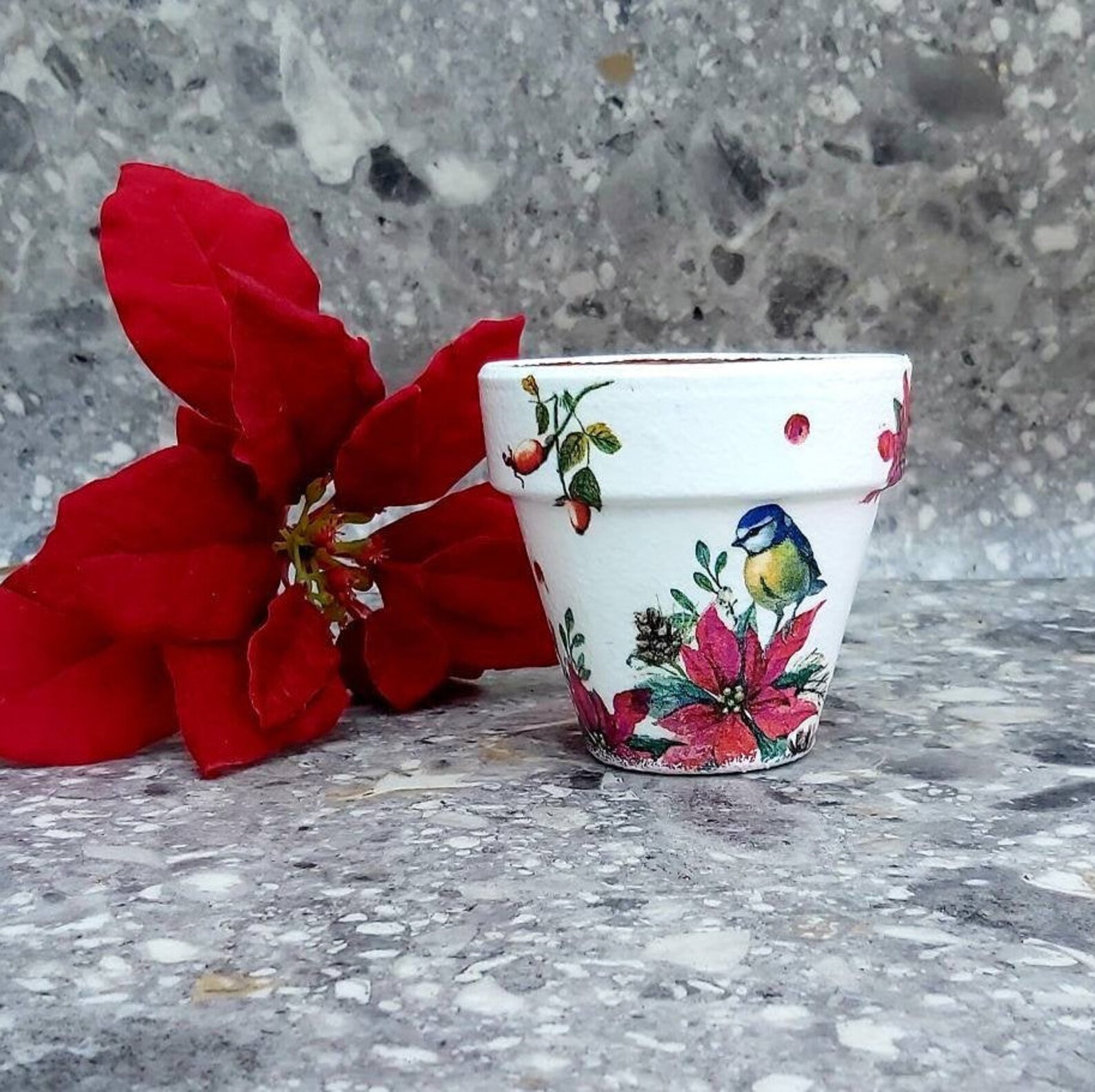 Plant pot gift set Christmas flower pots Large and small Etsy