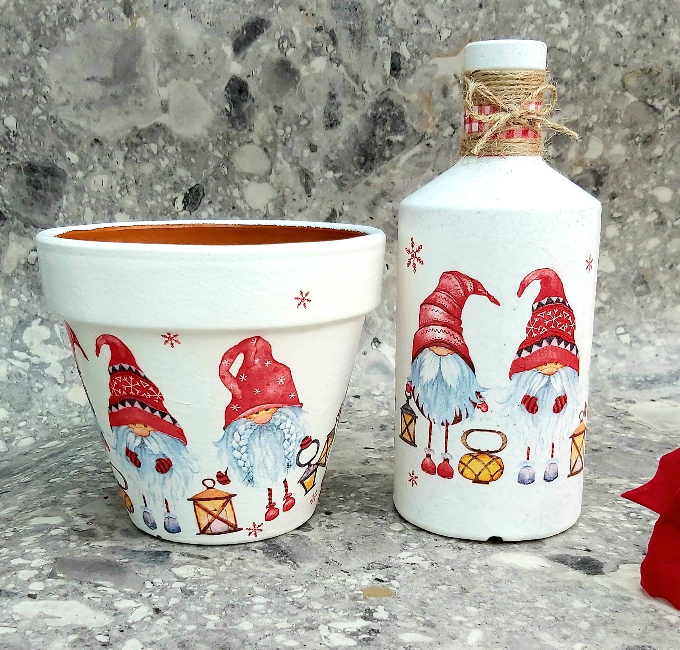 Christmas Plant Pot 15cm Christmas Planter Christmas Flower - Etsy UK
