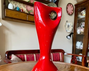 Retro RARE Torok Janos Török János oxblood glaze ware vase by Zsolnay, 1960s, small fawls, a beautiful decorative collector piece Hungary