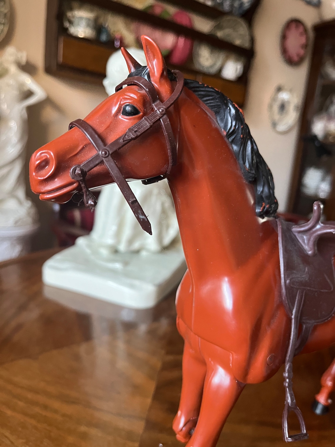  Foto zu Vintage Retro Equestrienne Barbie 1977 Original Brown Plastic Horse 