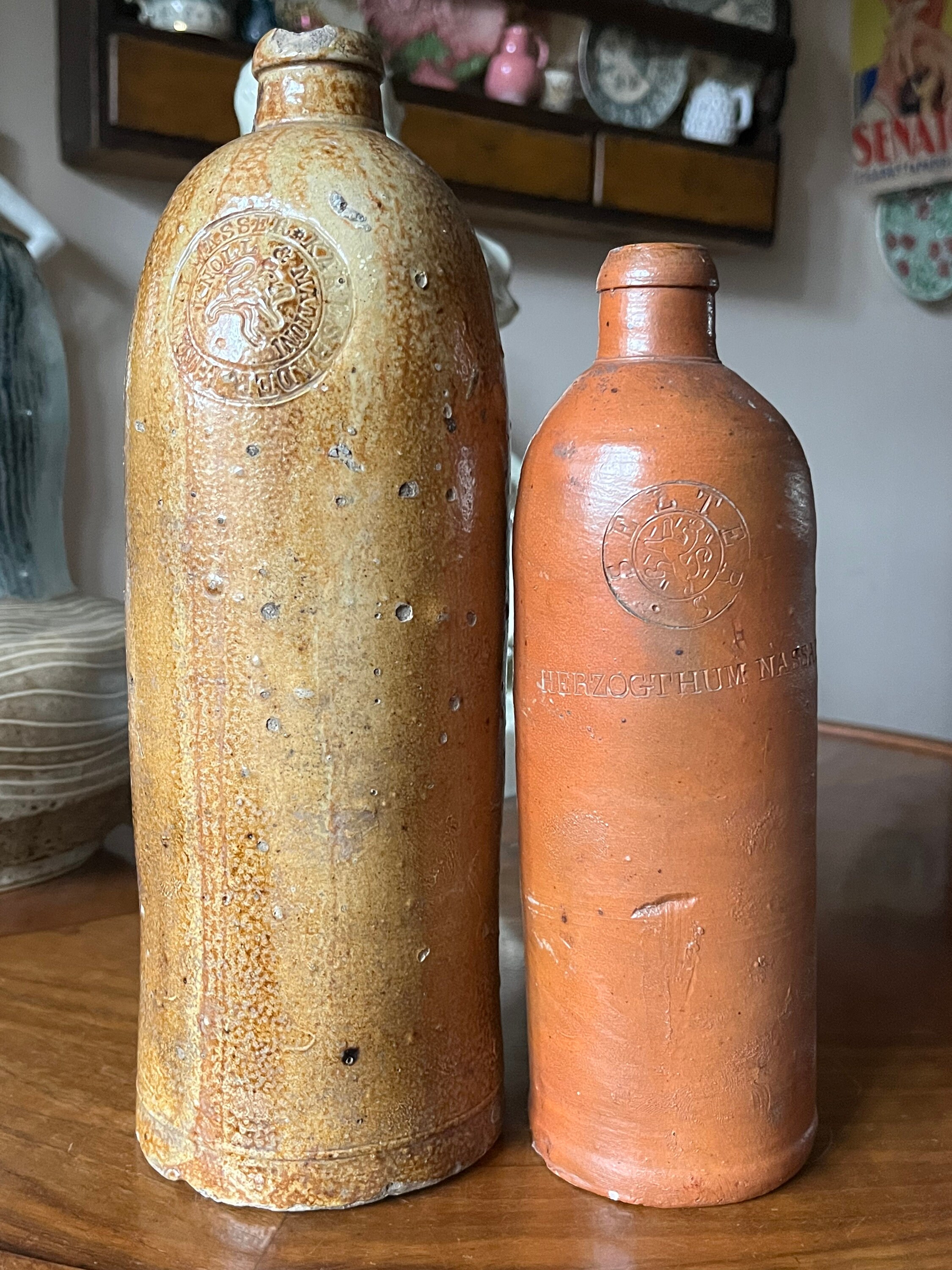 Antique Karlsbader Mineralwasser Knoll & Mattoni Water Flask