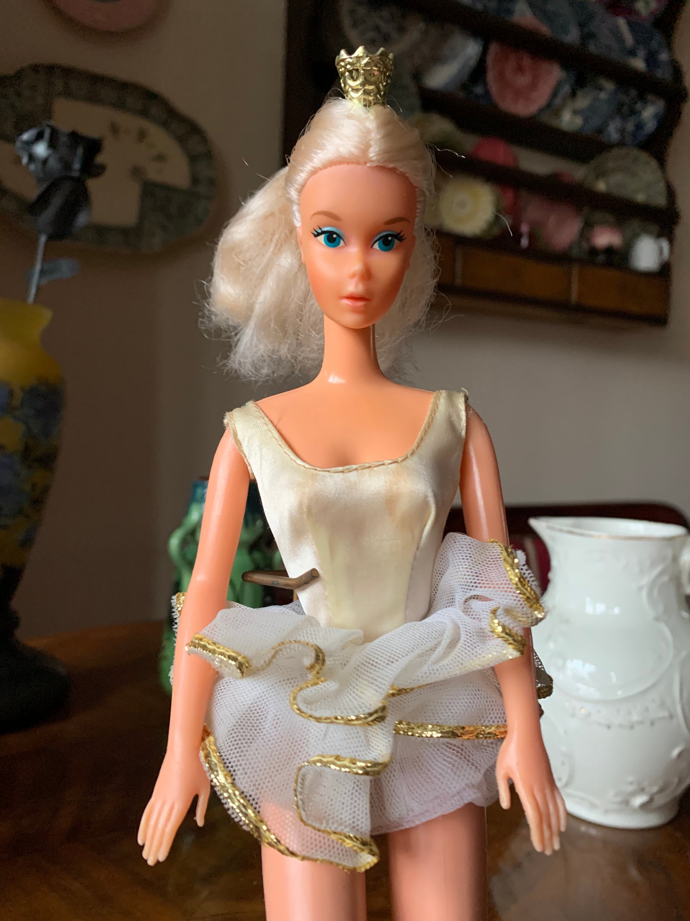 Vintage 1976 Mattel Ballerina Barbie Poupée Avec Tutu And Crown Etsy 